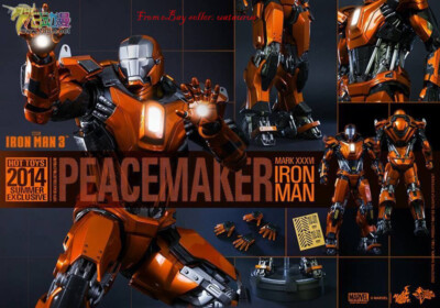 Perfect Hot Toys 1/6 Mms258 Iron Man 3: Peacemaker Mark 36 In