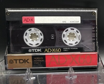 Used) TDK AD-X 60 Blank Audio Cassette Tape Type I Normal Position