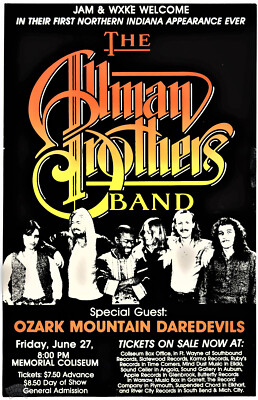 Allman Brothers Band CONCERT POSTER 12