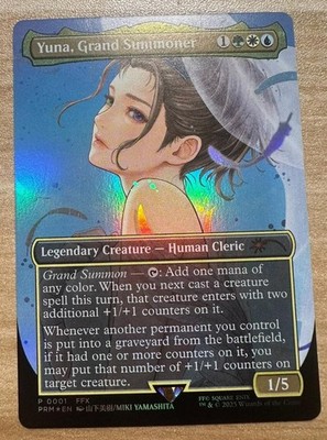 MTG Yuna, Grand Summoner NM EN Borderless Foil PROMO 0001 FINAL