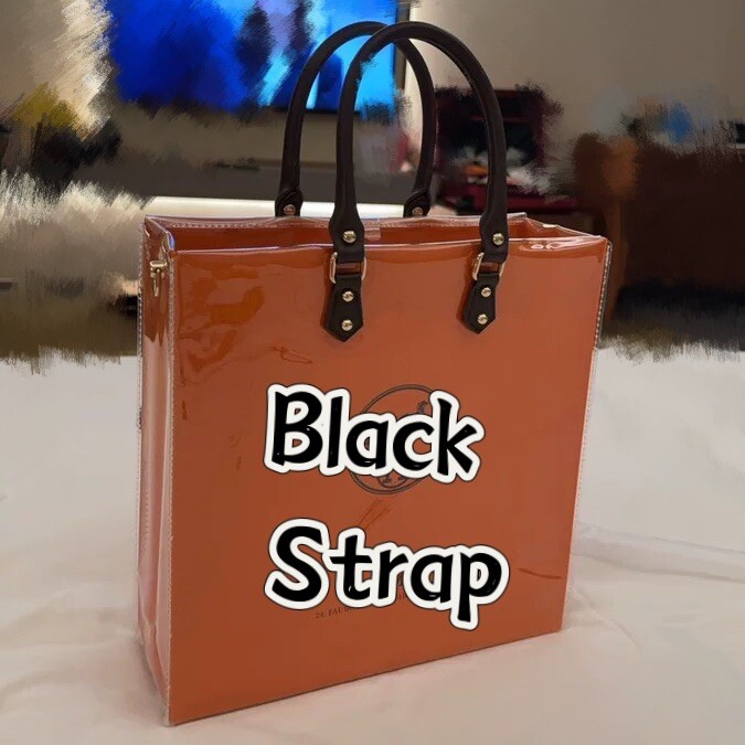 LV Luxury Paper bag DIY Kit TPU plastic cover w handle strap