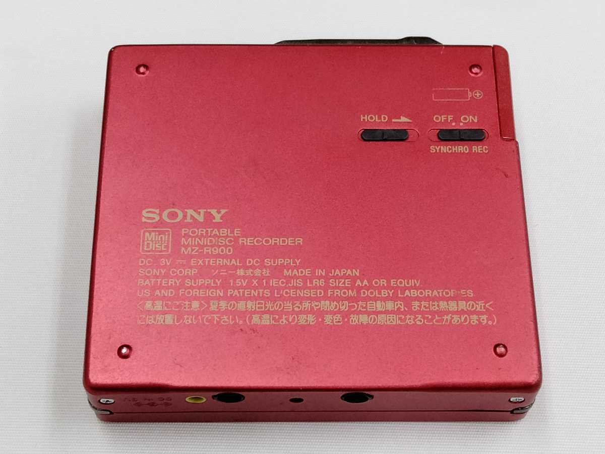 SONY MD ウォークマン MZ-R900 動作未確認 ◇ SONY MDウォークマン MZ