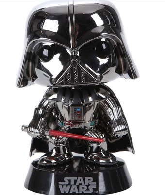 New Hot Topic Exclusive Funko Pop Star Wars Metallic Chrome Darth