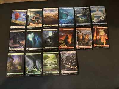 Final Fantasy Full Art Land Set - Set of 16 - MTG Magic | eBay