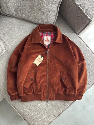 NWT! Authentic Men's BARACUTA Corduroy Harrington Jacket Size 42