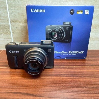 Canon PowerShot SX260 HS 12.1MP Digital Camera - Black (SX260HS
