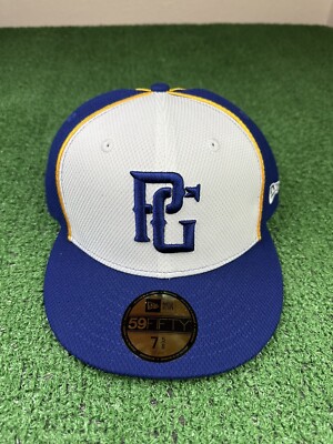 Perfect Game New Era 59Fifty Fitted Baseball Hat Blue White Yellow