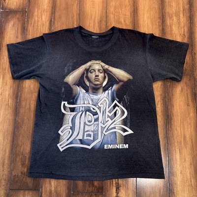 Vintage Eminem D12 T-Shirt Rap Tee Black L Hip Hop Slim Shady