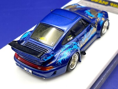 SUPER RARE* FuelMe 1:64 Scale Porsche 993 RWB ROYAL OCEAN Wide