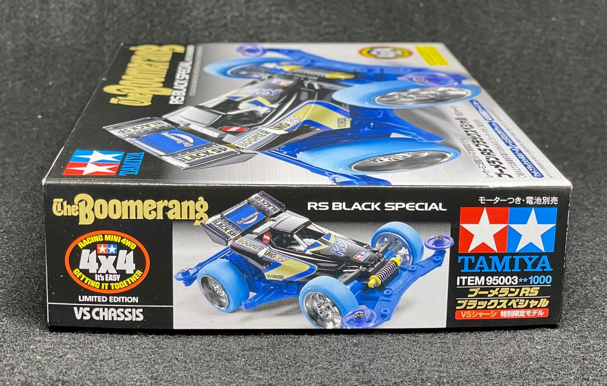 TAMIYA 95003 Mini 4WD Boomerang RS Black Special (VS Chassis) | eBay