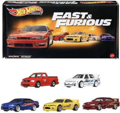 HOT WHEELS FAST & FURIOUS PREMIUM BUNDLE 5 PACK AMAZON EXCLUSIVE