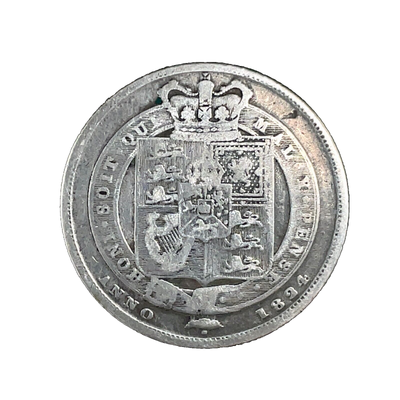 1723年 SSC イギリス 1シリング銀貨・アンティーク コイン トップ 1723