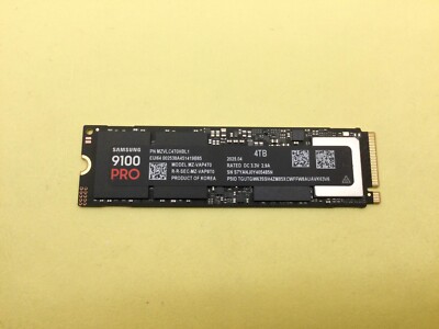 SAMSUNG 9100 PRO 4TB M.2 2280 PCIe 5.0x4 NVMe Internal SSD MZ