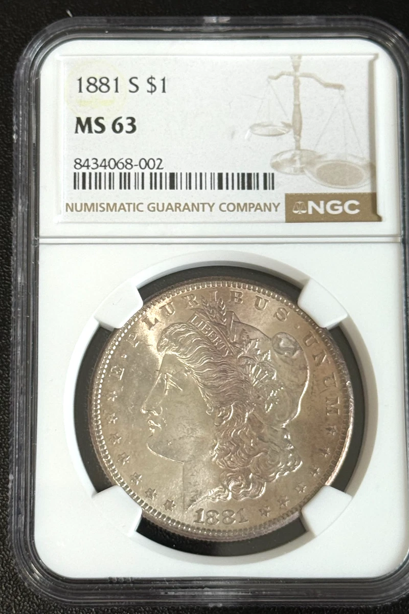 MS 63 Graded 1881 Year Morgan US Dollars (1878-1921) for sale | eBay