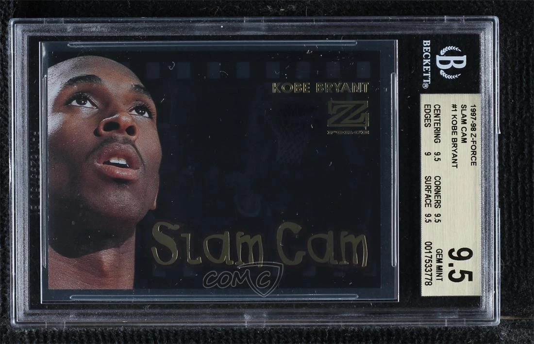 Cocardsandcollectibles's 1997 Z-Force Kobe Bryant Slam Cam #1 BGS