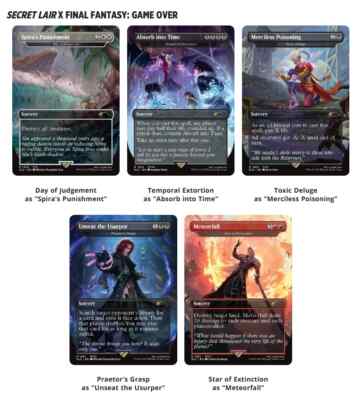 Secret lair game over foil MTG 日本語版 未開封 Secret Lair x FINAL