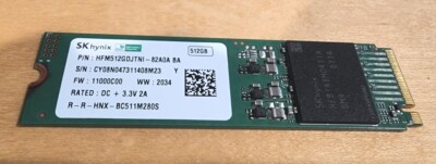 SK hynix 512GB - NVMe (HFM512GDJTNI82A0A) Solid State Drive | eBay
