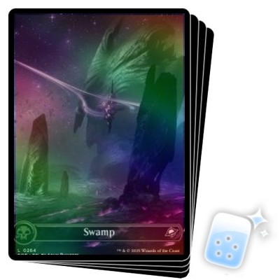 FOIL SWAMP (264) (FULL ART) X4 Edge Of Eternities EOE Magic MTG