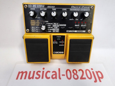 BOSS OD-20 DRIVE ZONE 歪み全般をカバー 動作確認済み BOSS OD-20
