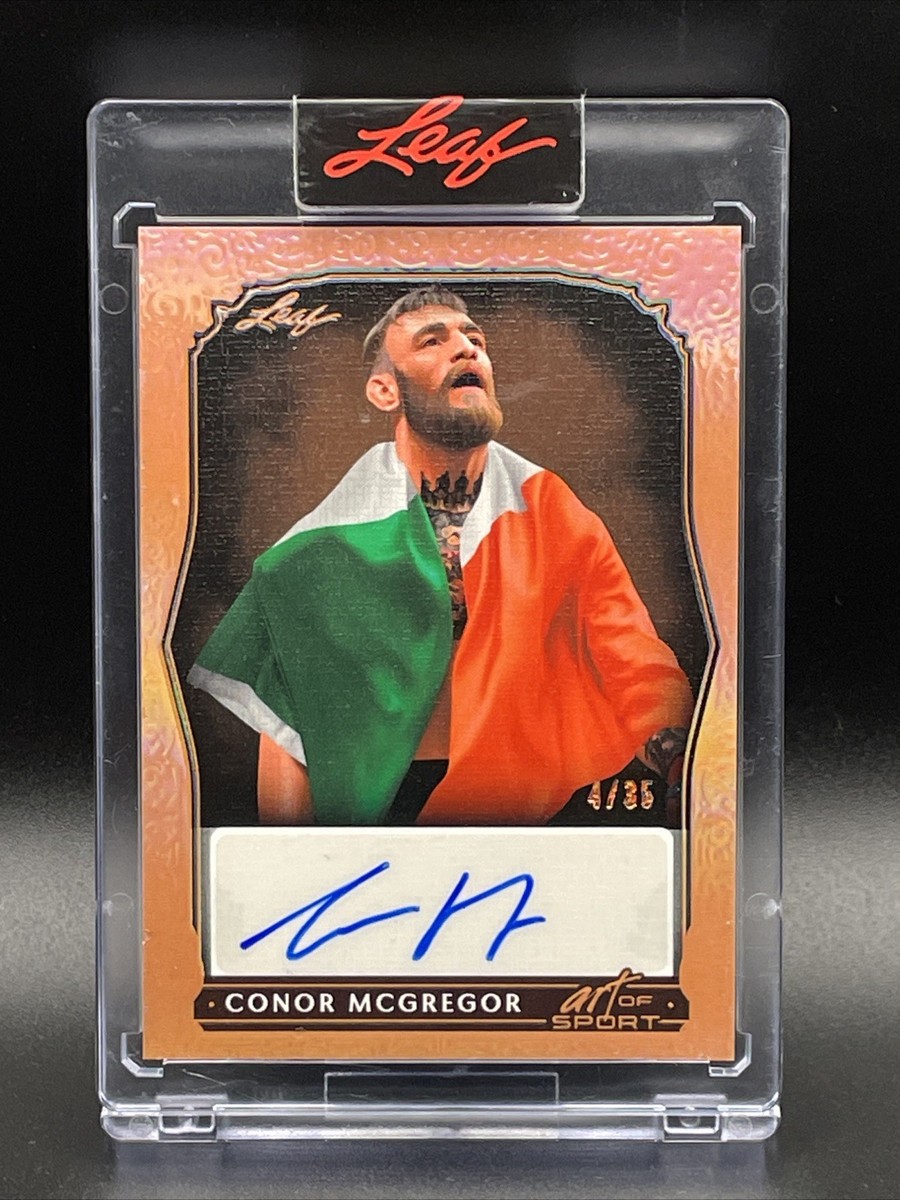 leaf art of sports ufc コナー・マクレガー サインカード leaf art of