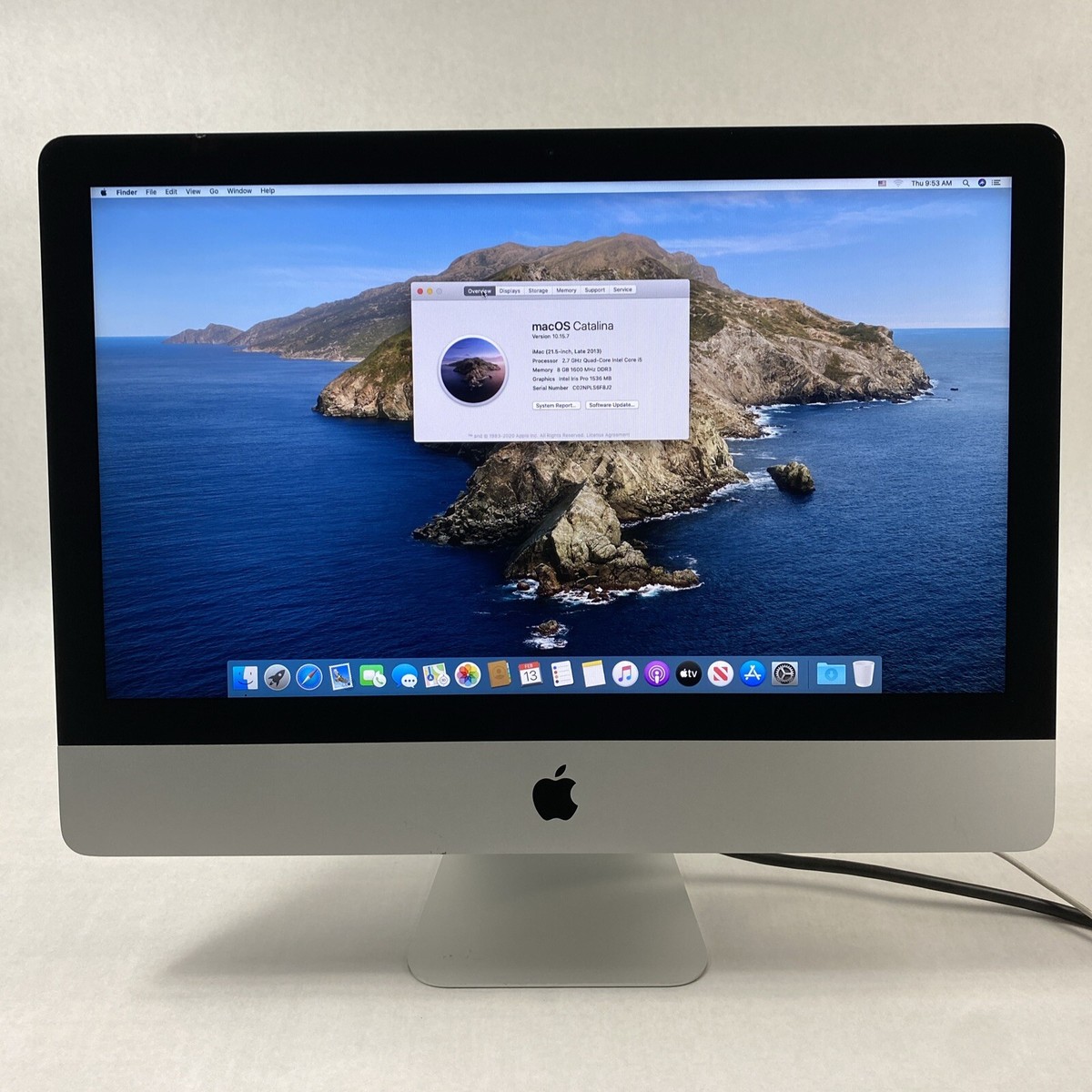 iMac（21.5-inch,Late 2013）2.7GHz Core i5〈ME086J/A〉④