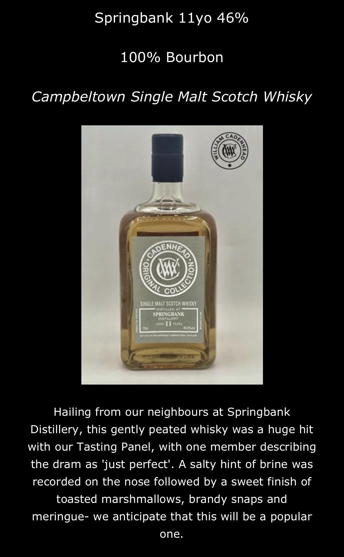 Cadenhead Springbank 11 info : r/Scotch