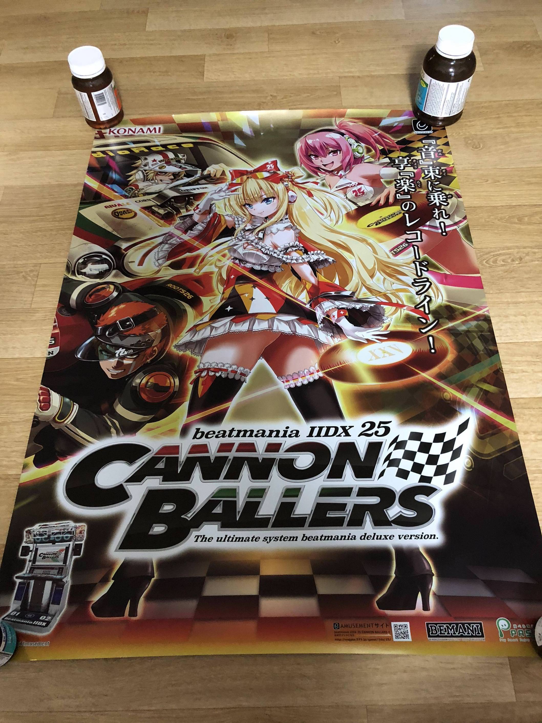 FS: Beatmania IIDX CANNON BALLERS B1 POSTER, SINOBUZ B1 POSTER
