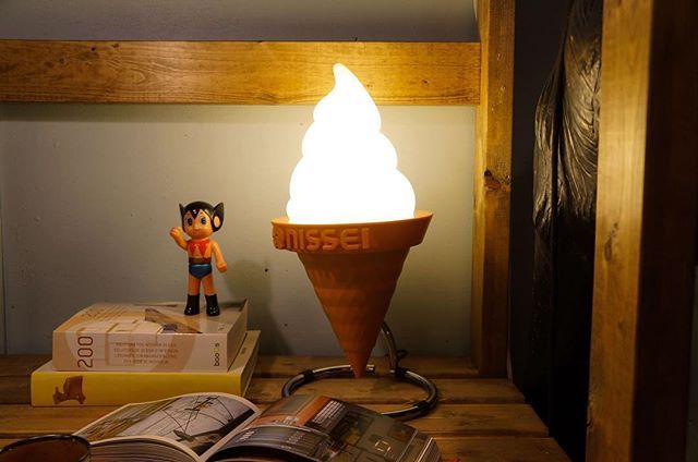 日世のコーン ソフトクリーム 置物 照明 日世のコーン 抹茶 ソフト