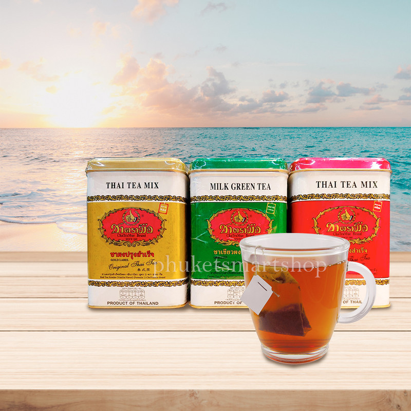 ChaTraMue Number One Thai Tea Green Jasmine Red Original Gold