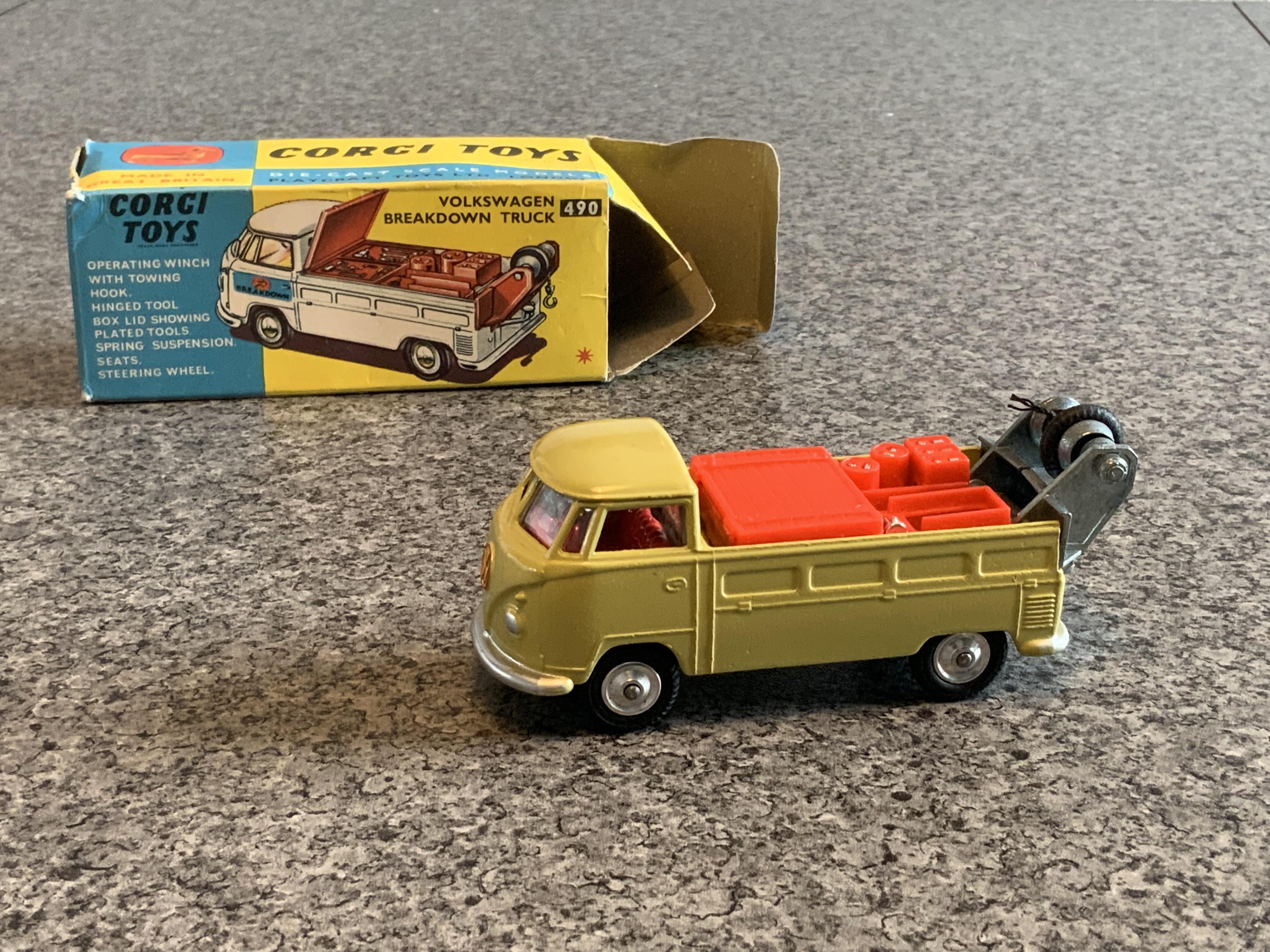 コーギー No.490 フォルクスワーゲン VW BREAKDOWN TRUCK