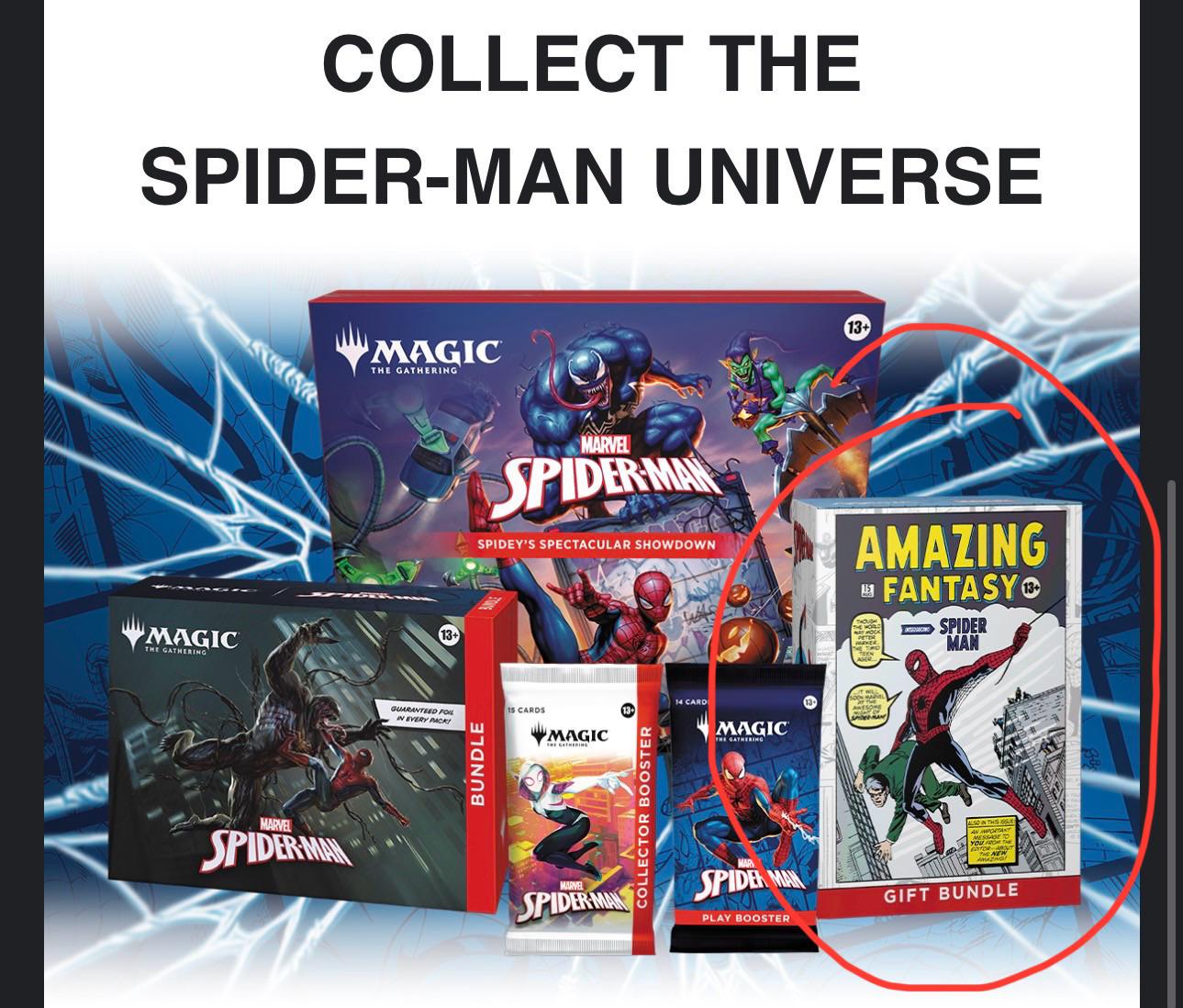 未開封 MTG マーベル ギフトバンドル スパイダーマン MTG SPIDERMAN