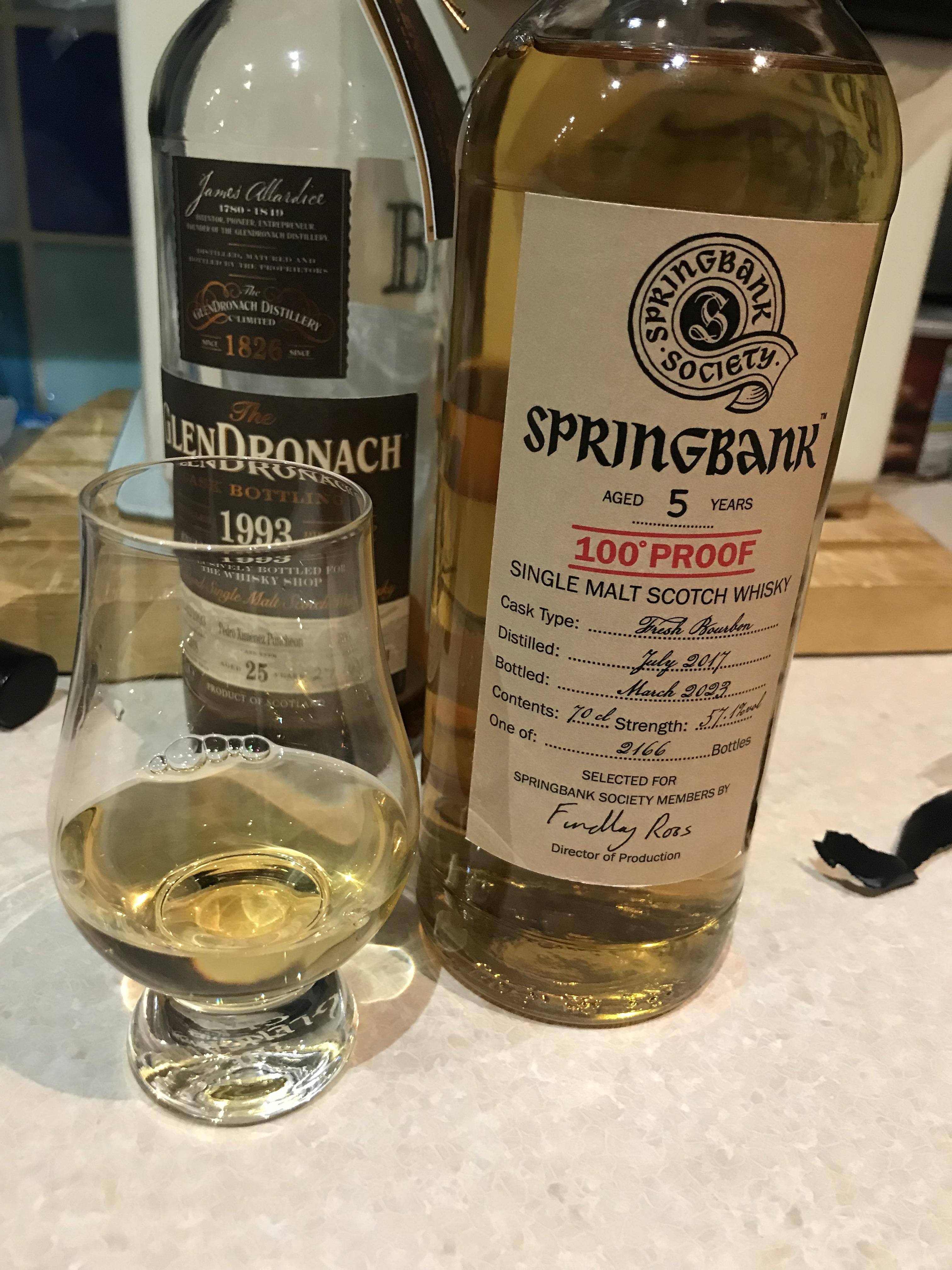 Springbank 5 year old 100 proof : r/Scotch