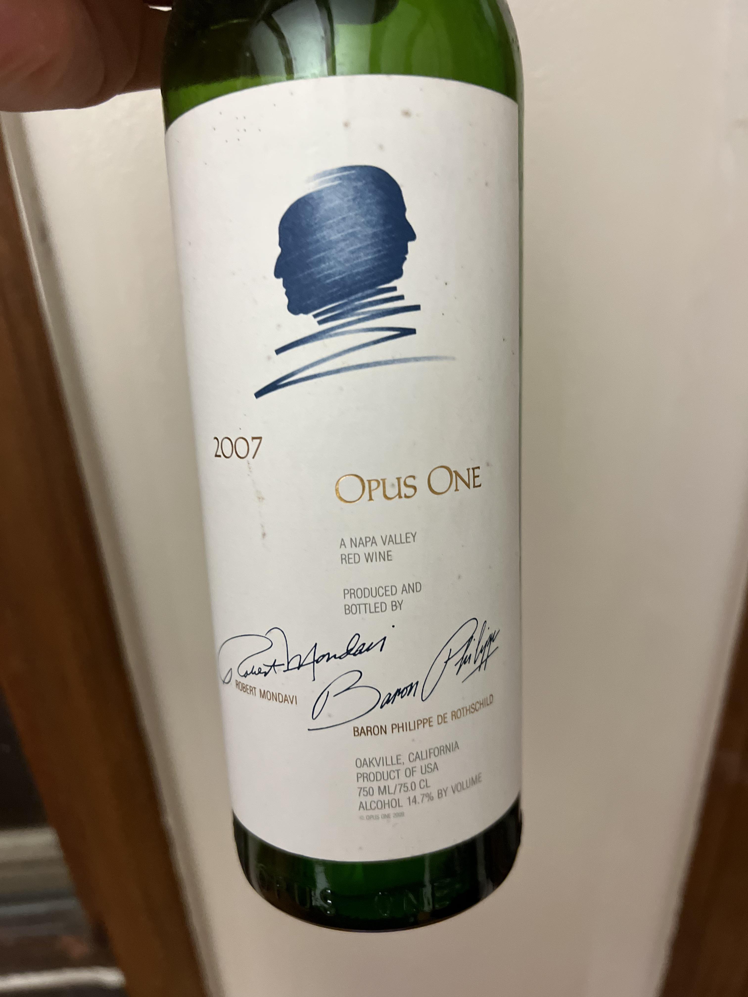 2007 Opus One : r/wine