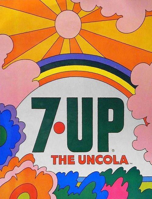 ❤️希少❤️1971年 セブンアップ 7up✨ Uncola 広告ポスター 海外