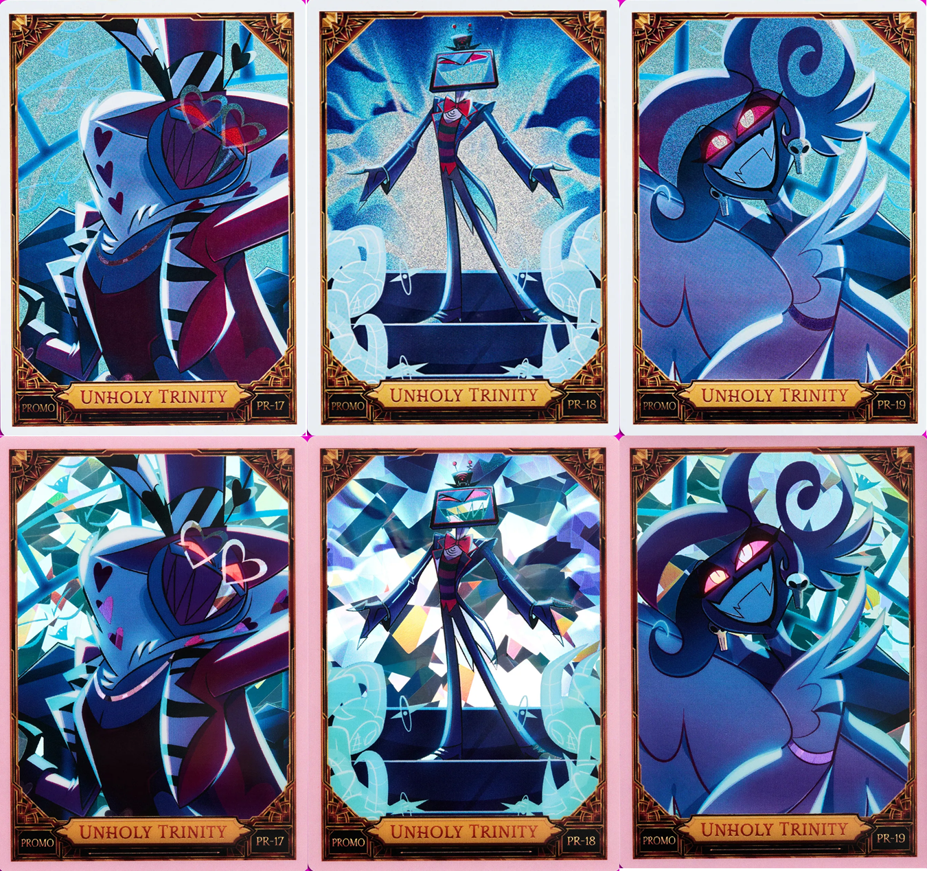 Season 2 Presale Promo Cards Revealed: Unholy Trinity : r/hazbin
