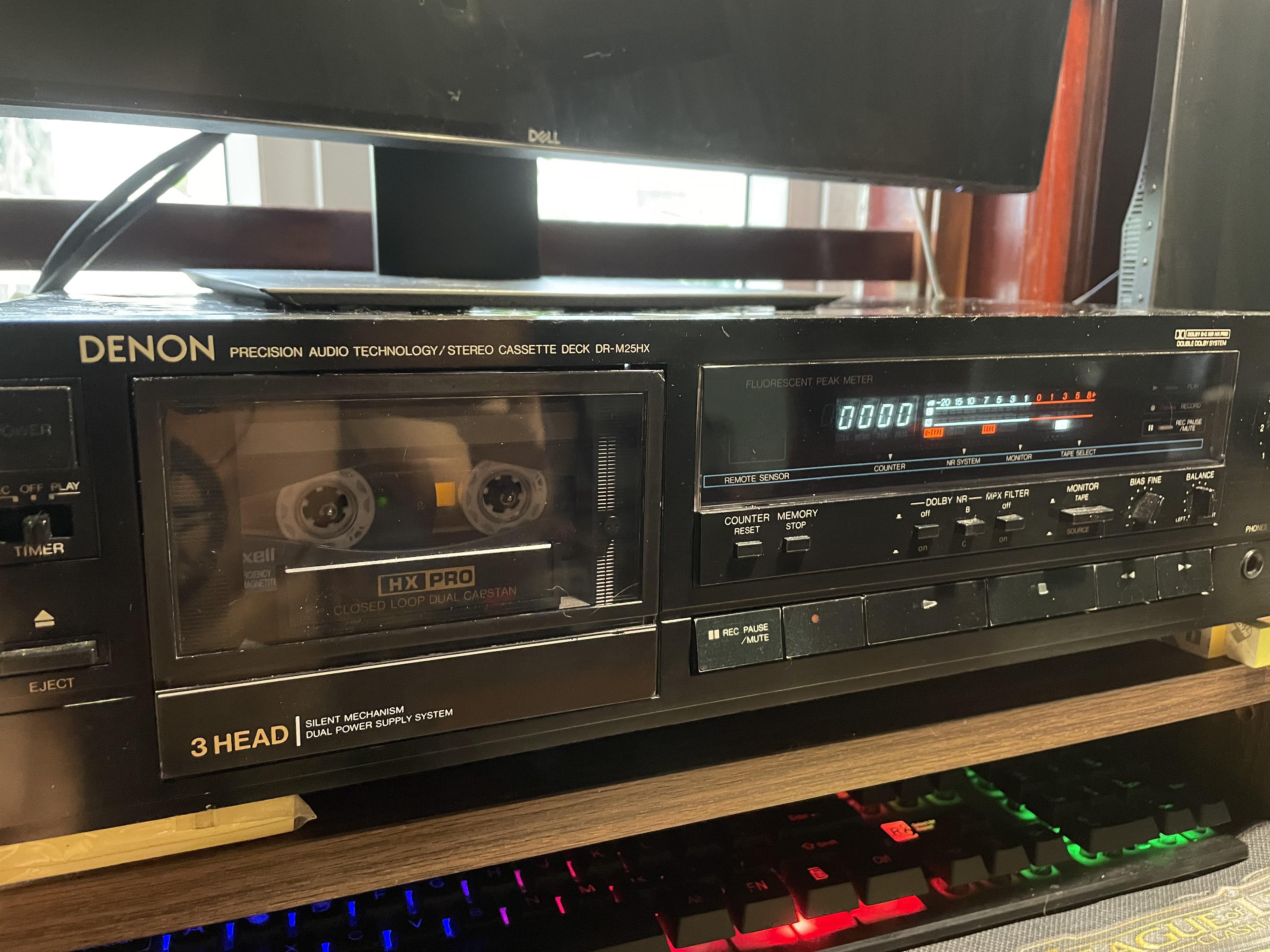 Just scored this 3 heads Denon deck (DR-M25HX) for $150 : r