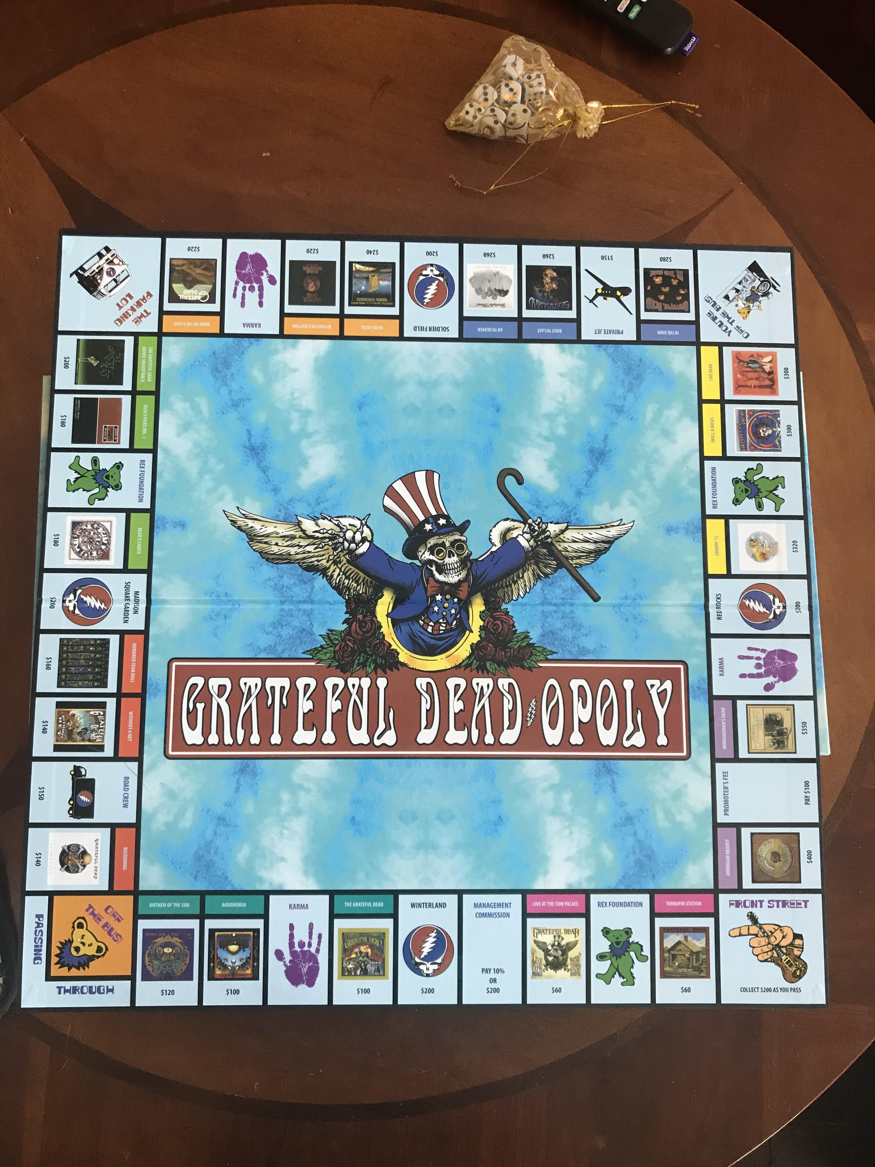Grateful Dead opoly. Go on tour with the whole fam. : r/gratefuldead