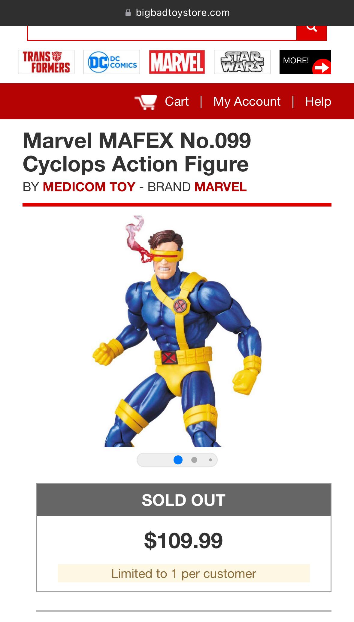 MAFEX No.099 CYCLOPS COMIC Ver. : MAFEX Cyclops (Comic Ver.) X-Men