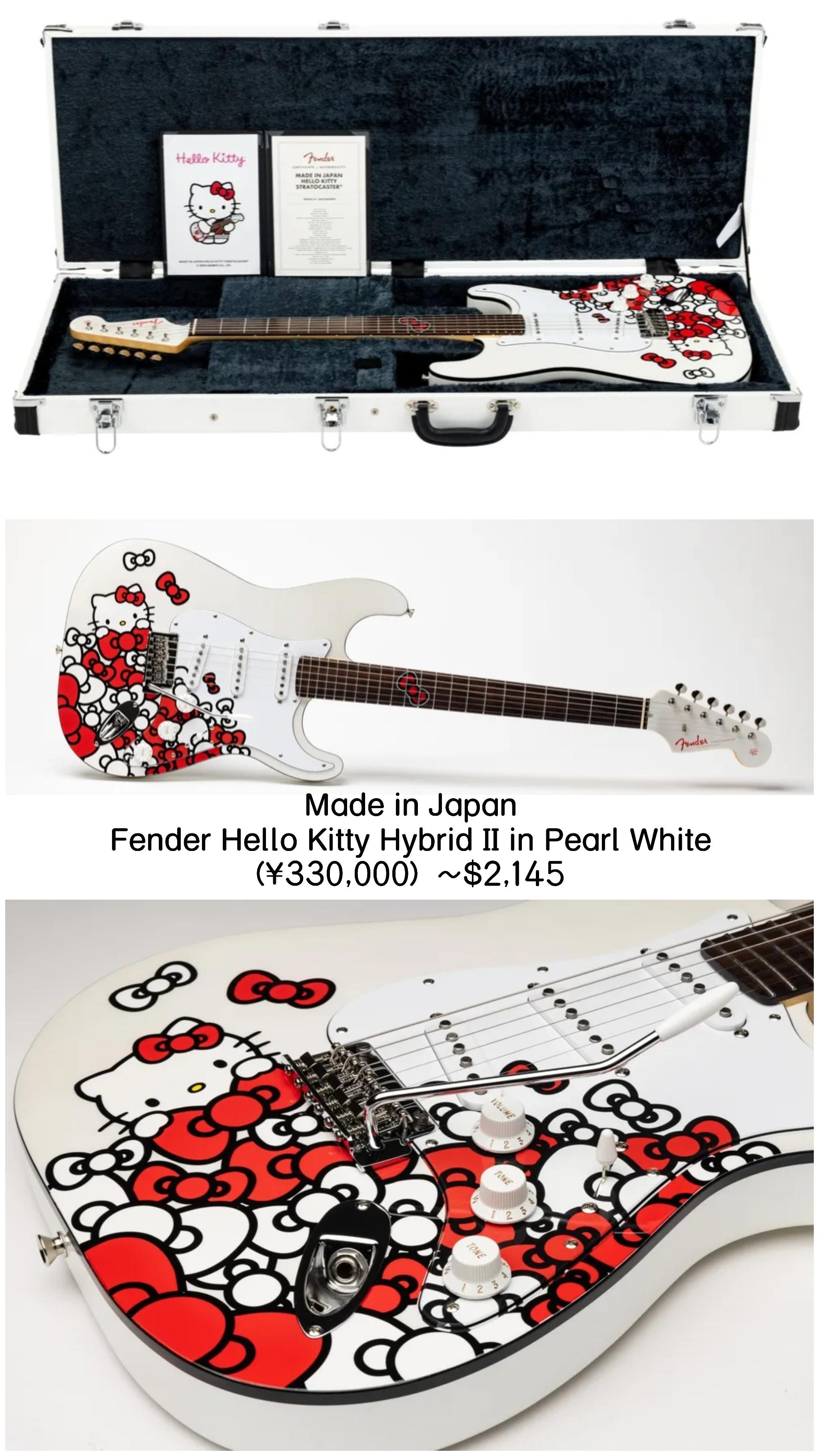 NEW 2024 Fender x Hello Kitty Full Collection Out Now : r/fender