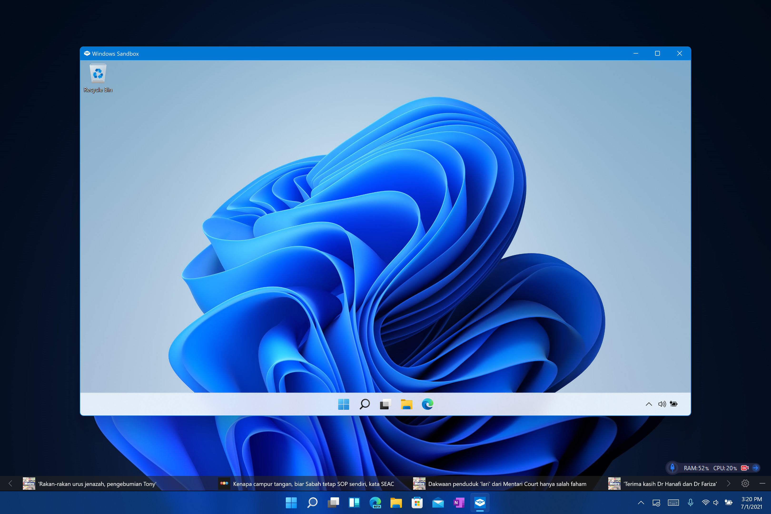 Windows Sandbox on Windows 11 : r/Windows11