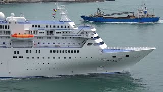 西航～東航】日本クルーズ客船「ぱしふぃっくびいなす 」関門海峡