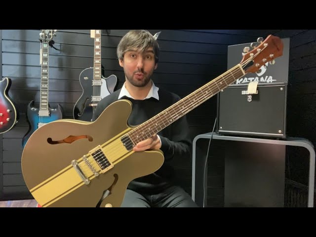 USED Epiphone Tom DeLonge Signature ES-333 Guitar | Brown