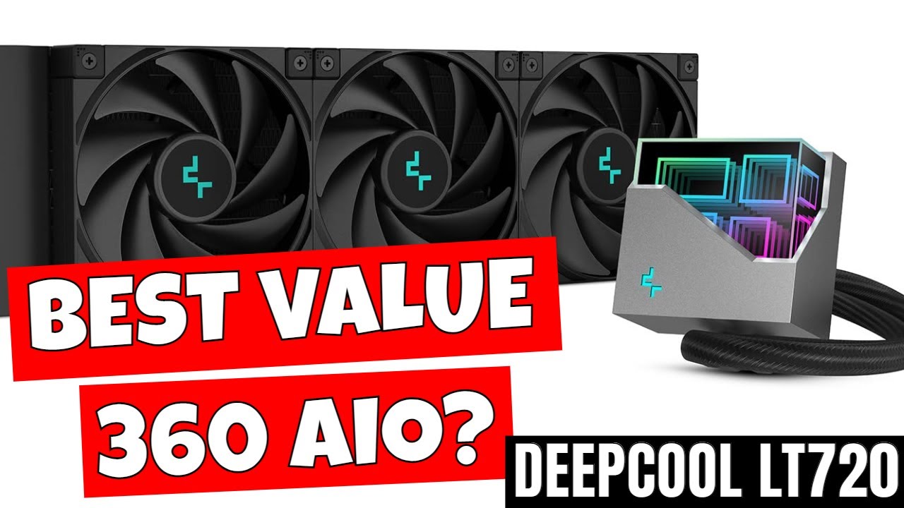 Deepcool Infinity Series LT720 360mm AIO CPU Cooler - YouTube