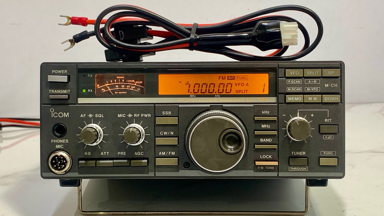 💢iCom IC-726 HF/50MHz 150/5W + DC💢 - YouTube