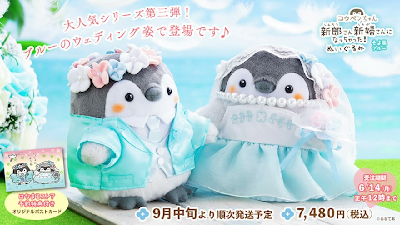 コウペンちゃん 新郎さん・新婦さんになっちゃったぬいぐるみ(そよ風