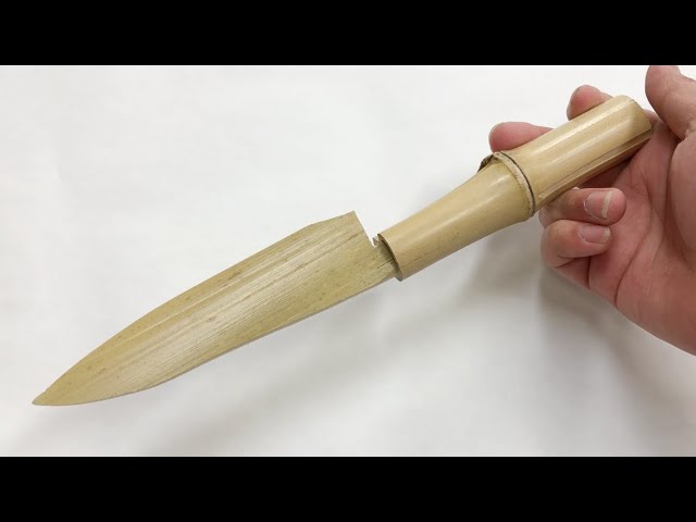 竹のナイフを作るだけでは気が済まなかった男 - YouTube