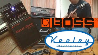 ギター BOSS MT-2 l Zone Keeley Mod Boss mt-2 Keeley mode / Metal