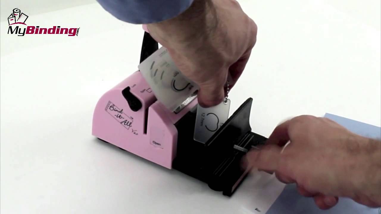 Zutter Bind-It-All Personal Portable Wiring Binding Machine Demo