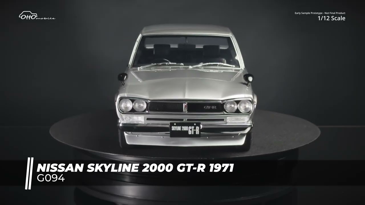 OttOmobile - Nissan Skyline 2000 GT-R (KPGC10) Silver 700 1971 - 1/18