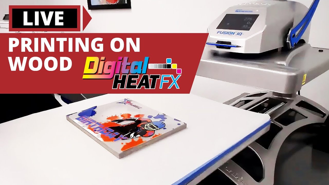 OKI pro9541WT Live Demo | Printing Transfers for Wood - YouTube